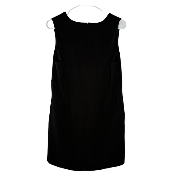 J. Crew Factory Petite Sleeveless V-neck Shift Dress Black Women's Size 12P NWT! - Picture 5 of 5